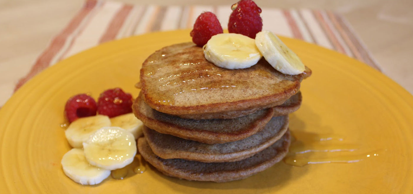 Almond Butter-Banana Pancakes