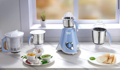 Vidiem SUPER BLUE 750 W Mixer Grinder with 4 Jars | Buy Mixer Grinder Online |  Vidiem Mixer Grinder