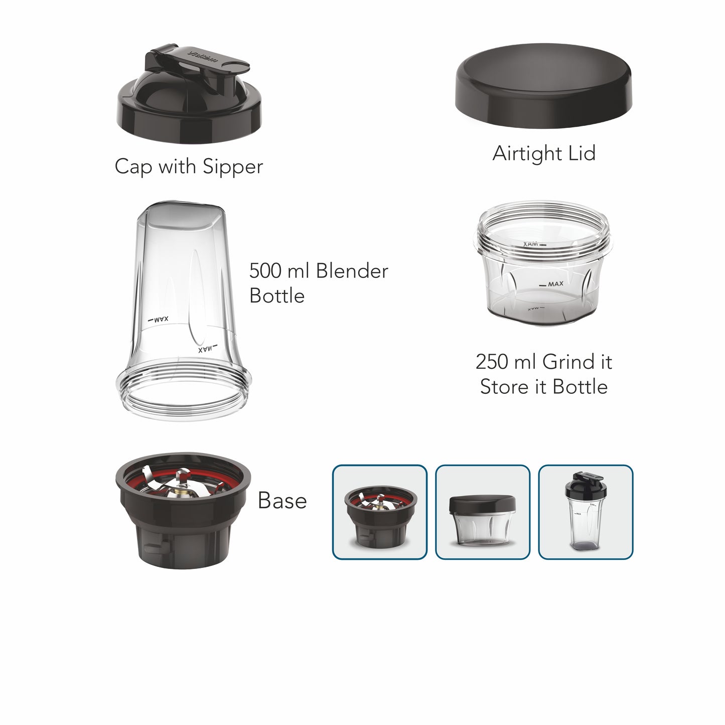 Exclusive Personal Blender for Vidiem Range of Mixer Grinders